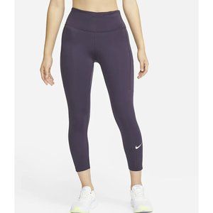Nike Epic Luxe Mid-Rise Crop Pocket Running Leggings